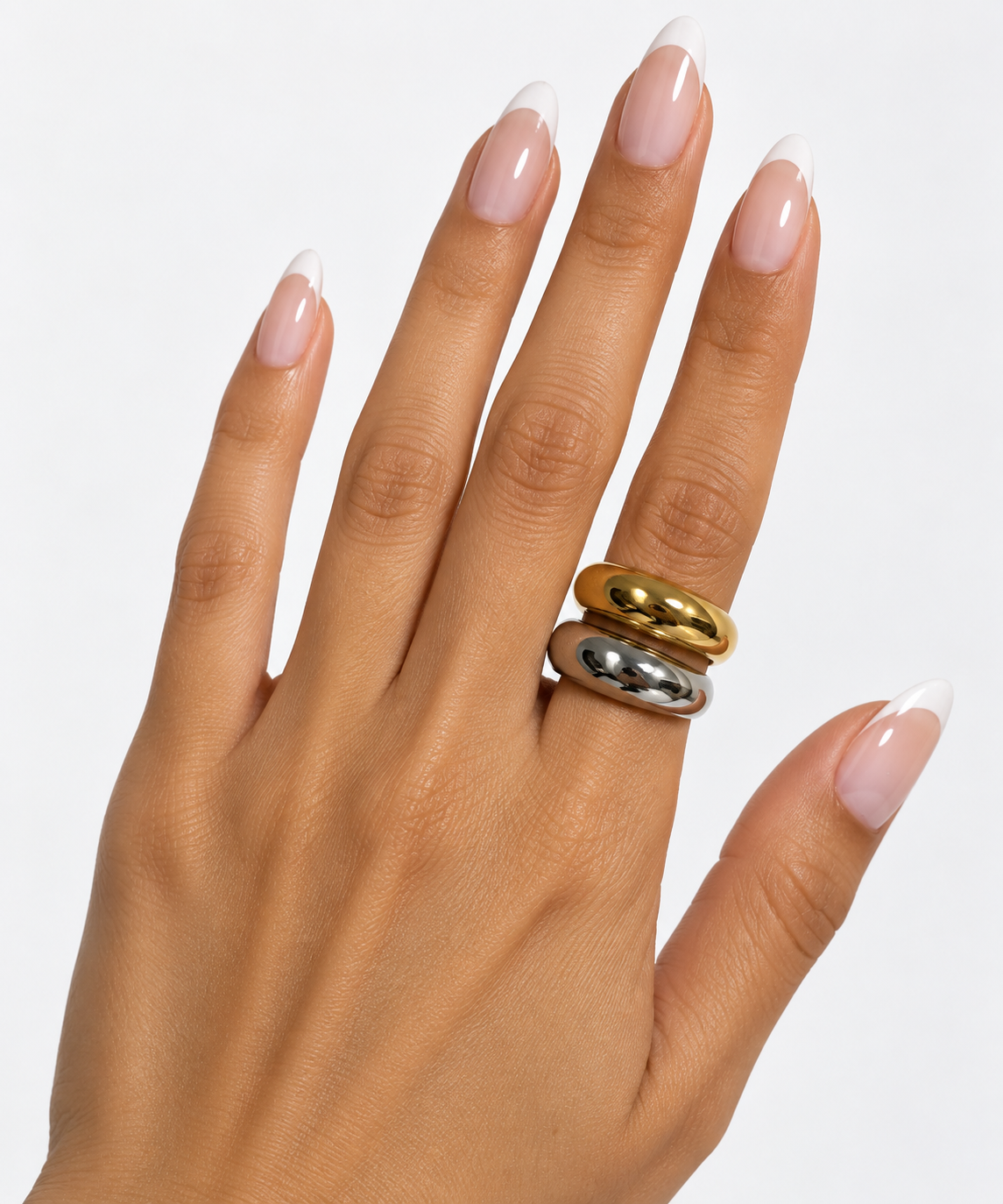 Kylie Chunky Mixed Metal Ring