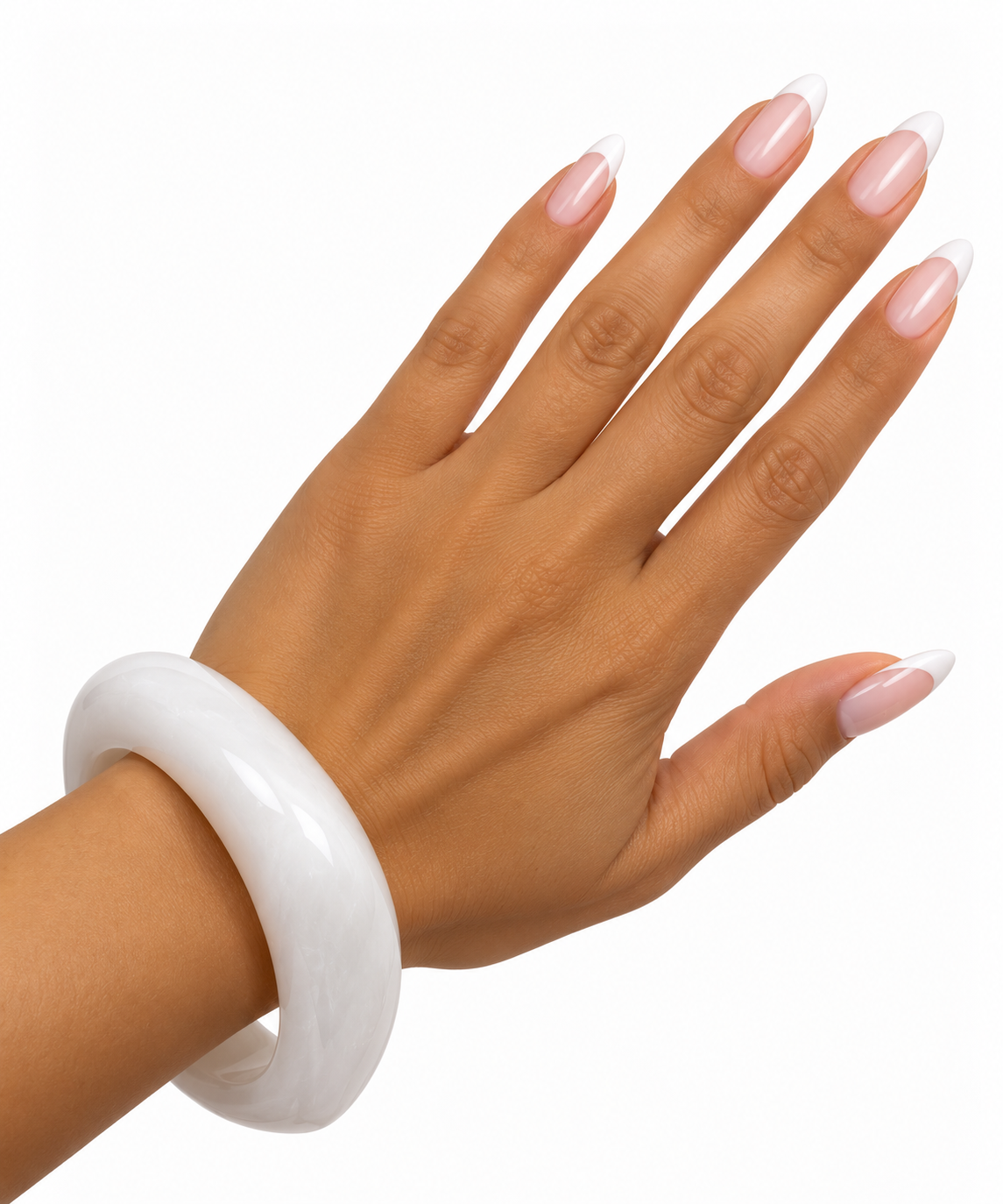 Diafany White Marble Bracelet
