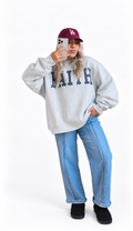 FAITH | Embroidered Polka-Dot Mock Neck Sweatshirt