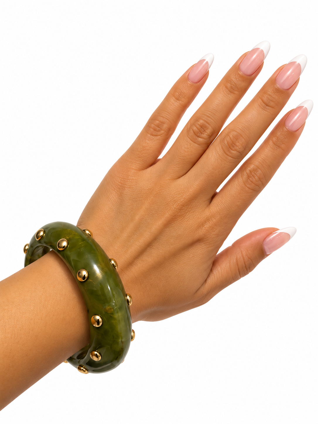 Alex Chunky Studded Marble Bracelet