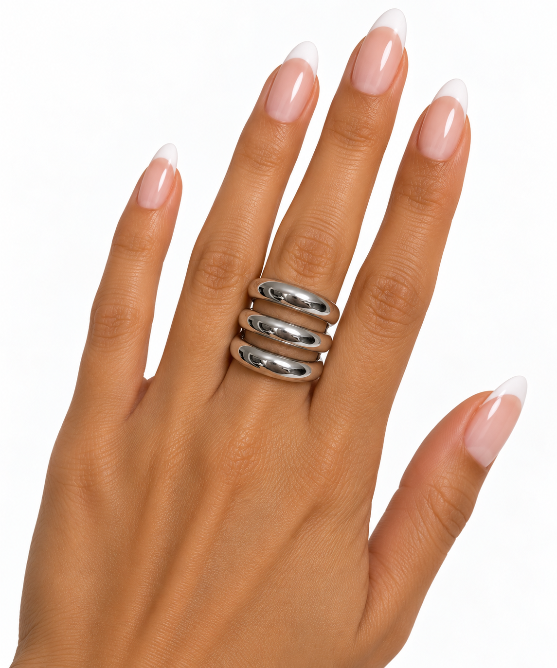 Kendall Chunky Silver Ring Size 7