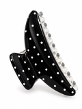 Black White Polka Dot Hair Clip