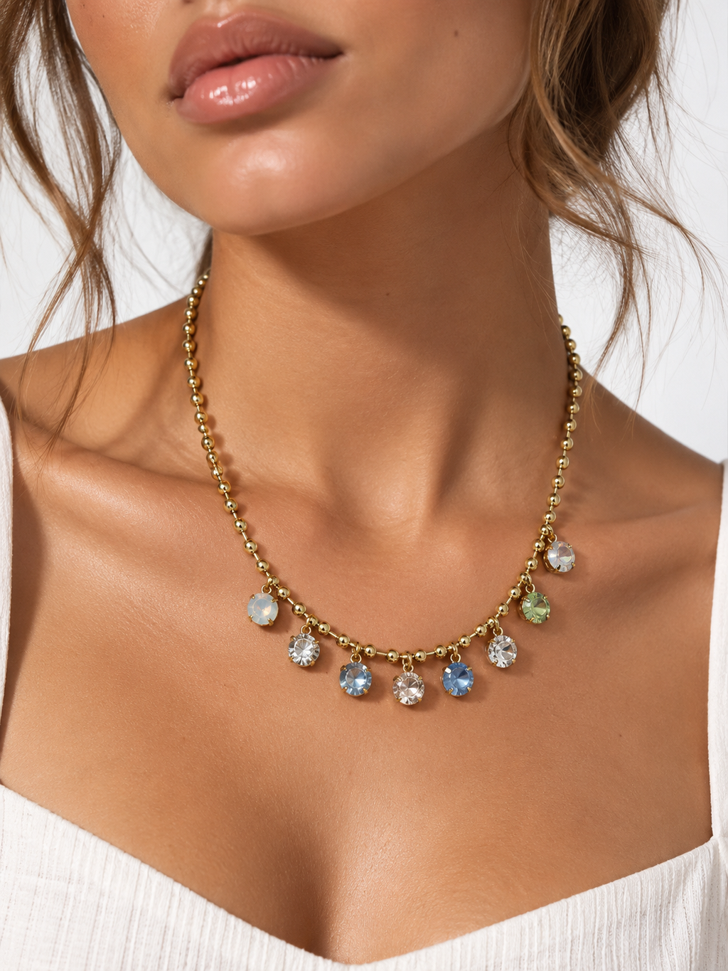 Stacy Crystal Necklace